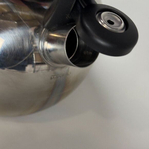 KitchenAid 2 QT Stainless Steel Whistling Tea Kettle With Black Handle - Picture 4 of 6